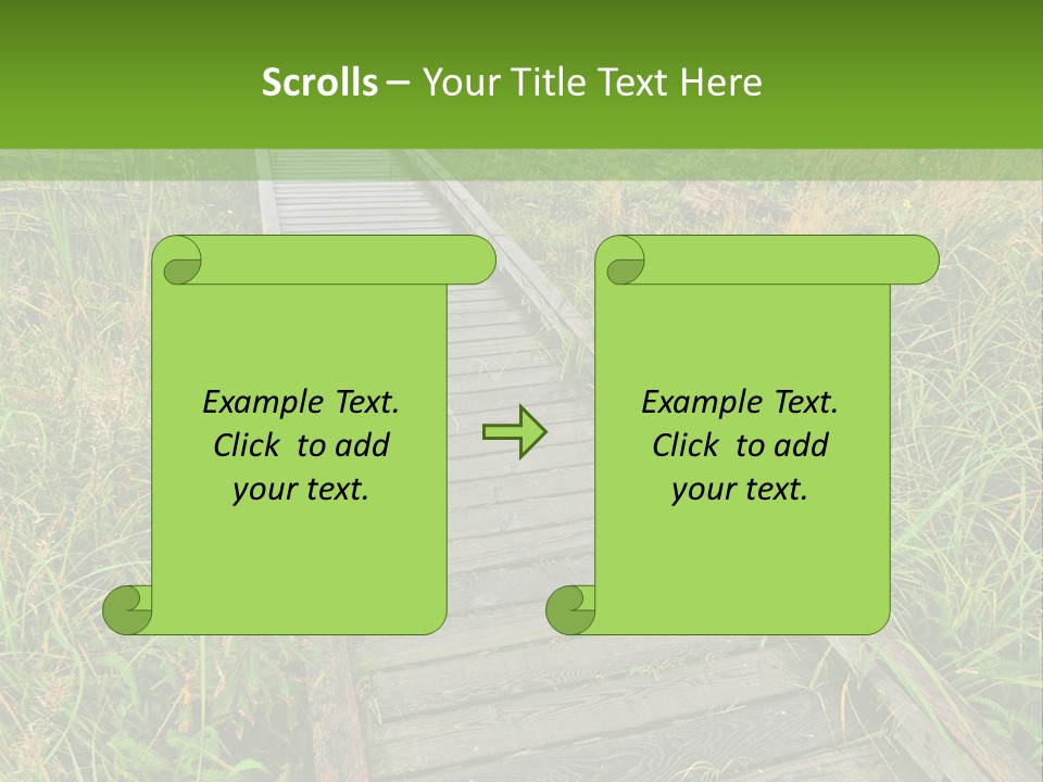Autumn Bush Green PowerPoint Template