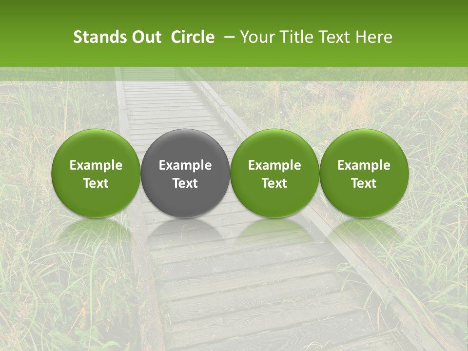 Autumn Bush Green PowerPoint Template