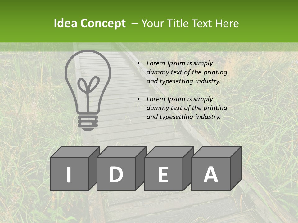 Autumn Bush Green PowerPoint Template