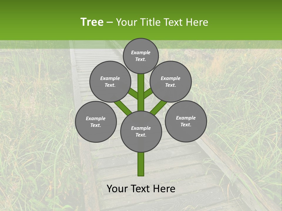 Autumn Bush Green PowerPoint Template