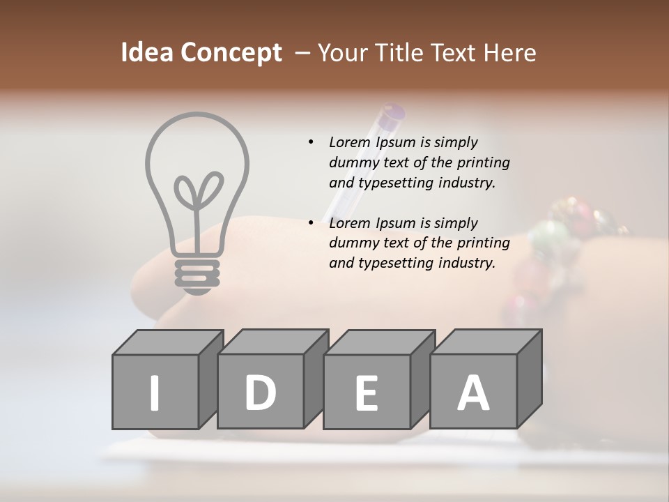 Test Jewellery Smiling PowerPoint Template