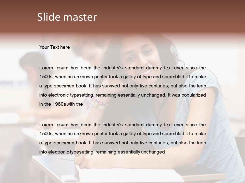 Attention Presentation Classroom PowerPoint Template