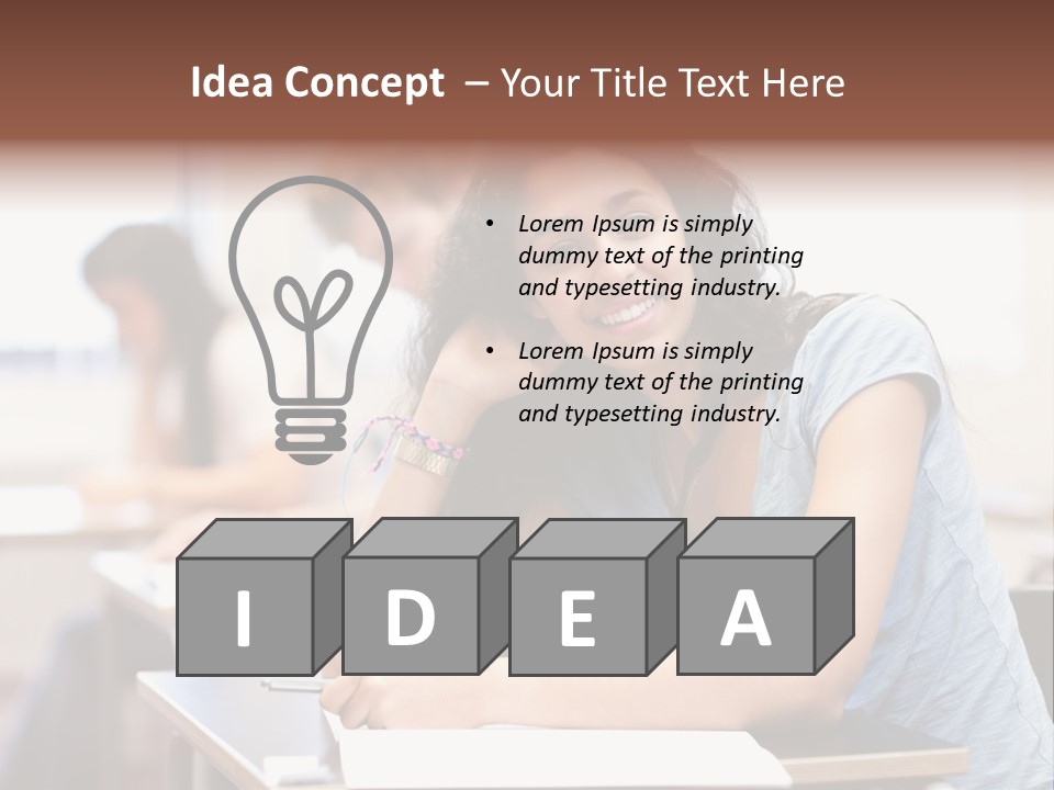 Attention Presentation Classroom PowerPoint Template