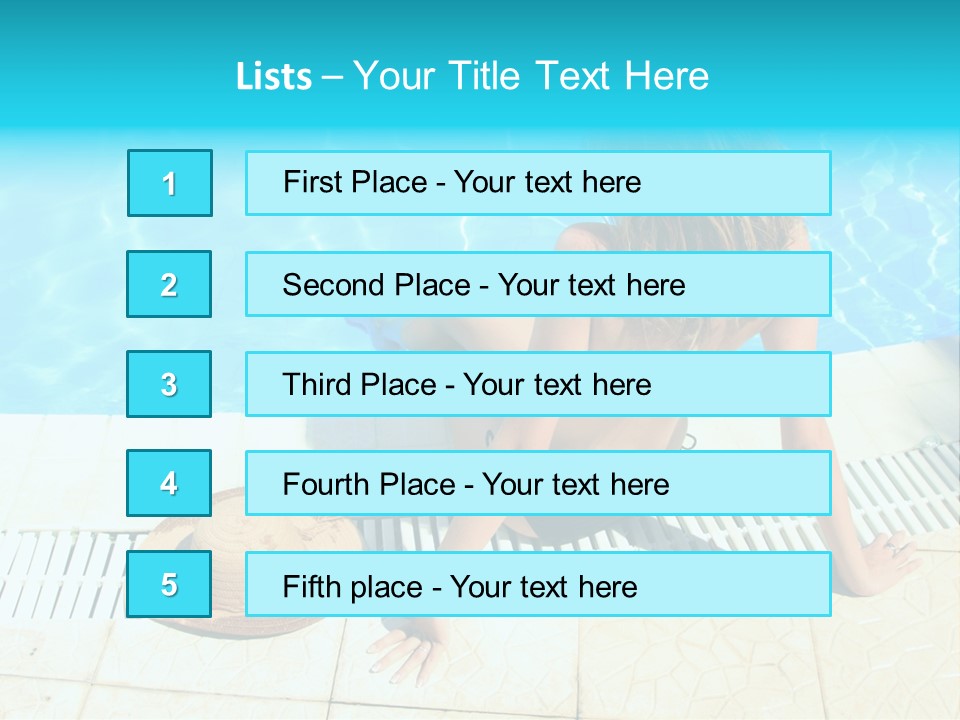Leisure Fun Girl PowerPoint Template