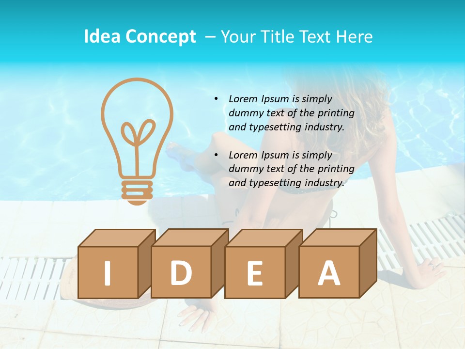 Leisure Fun Girl PowerPoint Template