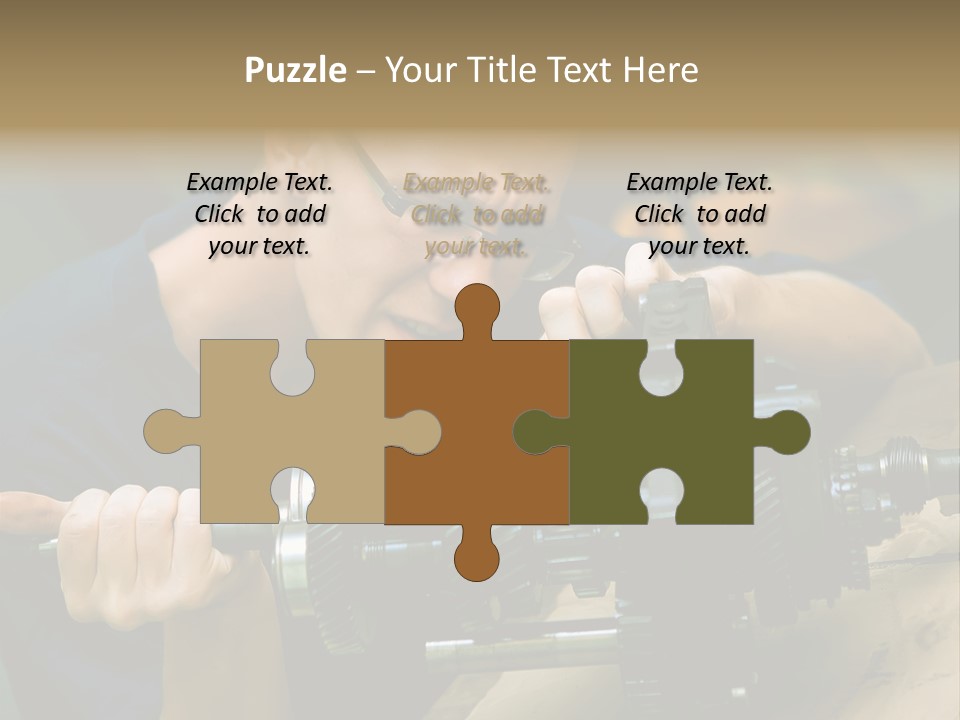 Machine Part Industry Work PowerPoint Template