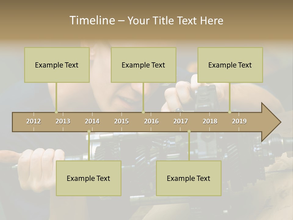Machine Part Industry Work PowerPoint Template