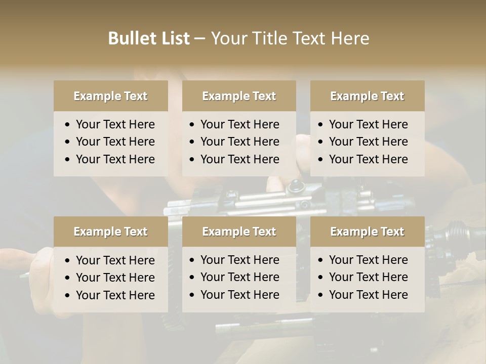 Machine Part Industry Work PowerPoint Template