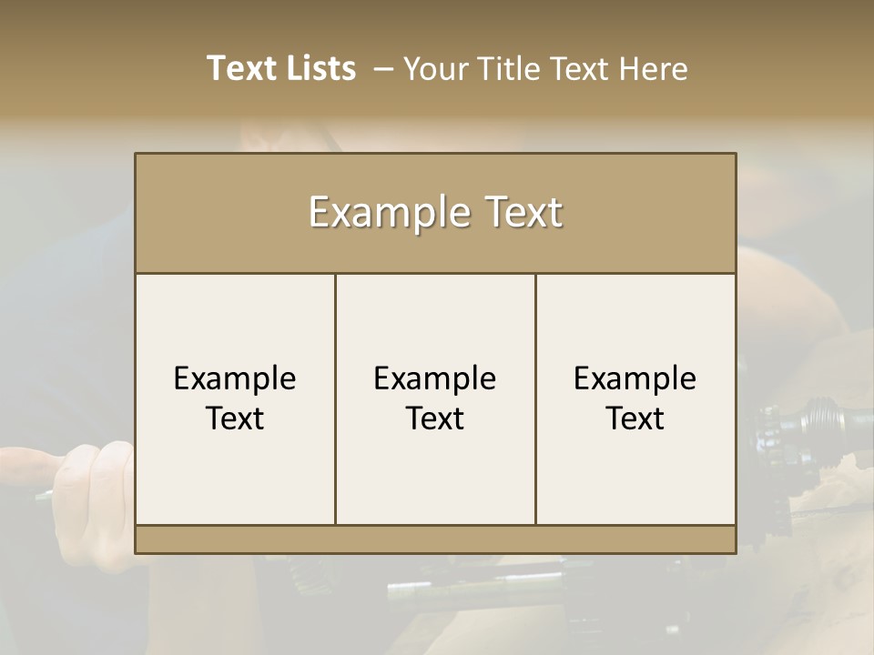 Machine Part Industry Work PowerPoint Template