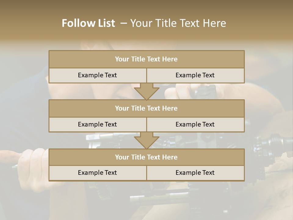 Machine Part Industry Work PowerPoint Template