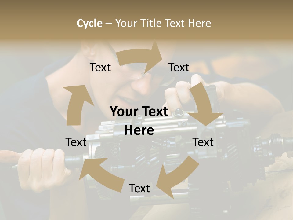 Machine Part Industry Work PowerPoint Template