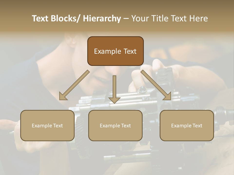 Machine Part Industry Work PowerPoint Template