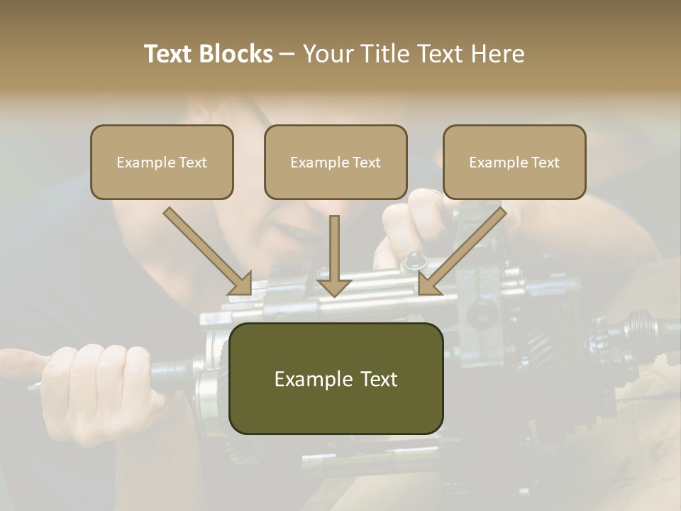 Machine Part Industry Work PowerPoint Template