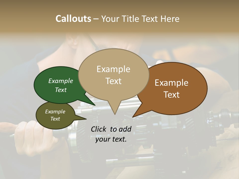 Machine Part Industry Work PowerPoint Template
