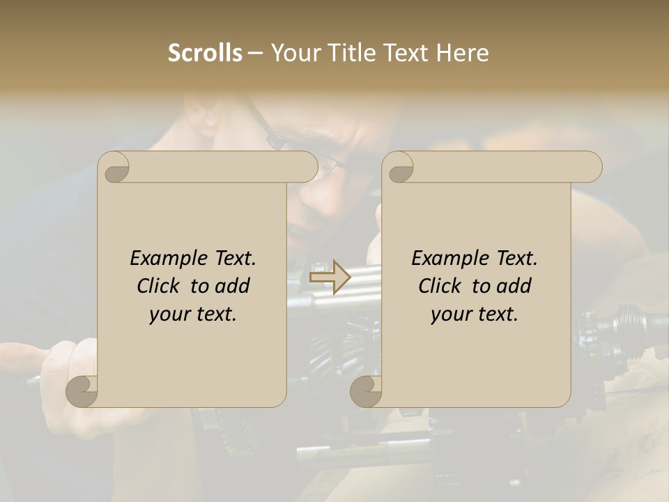 Machine Part Industry Work PowerPoint Template