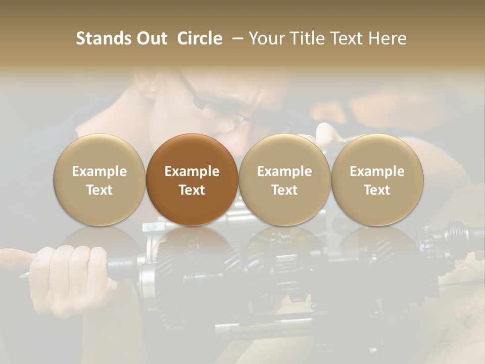 Machine Part Industry Work PowerPoint Template