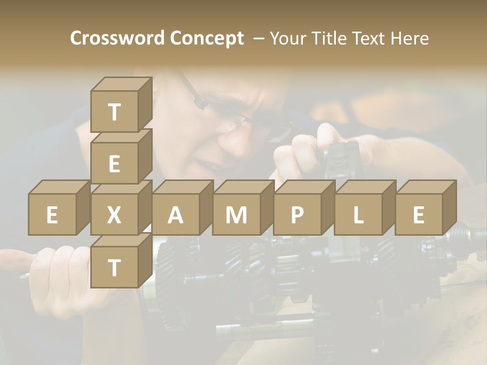 Machine Part Industry Work PowerPoint Template