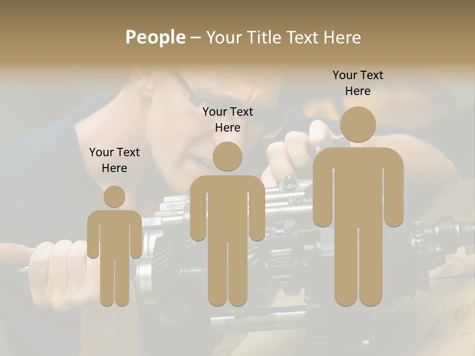 Machine Part Industry Work PowerPoint Template