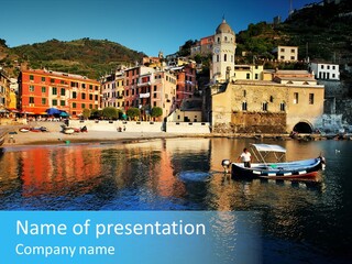 Beach Terre Italy PowerPoint Template