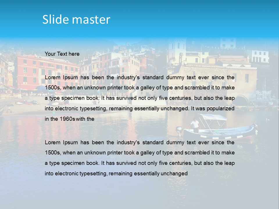 Beach Terre Italy PowerPoint Template