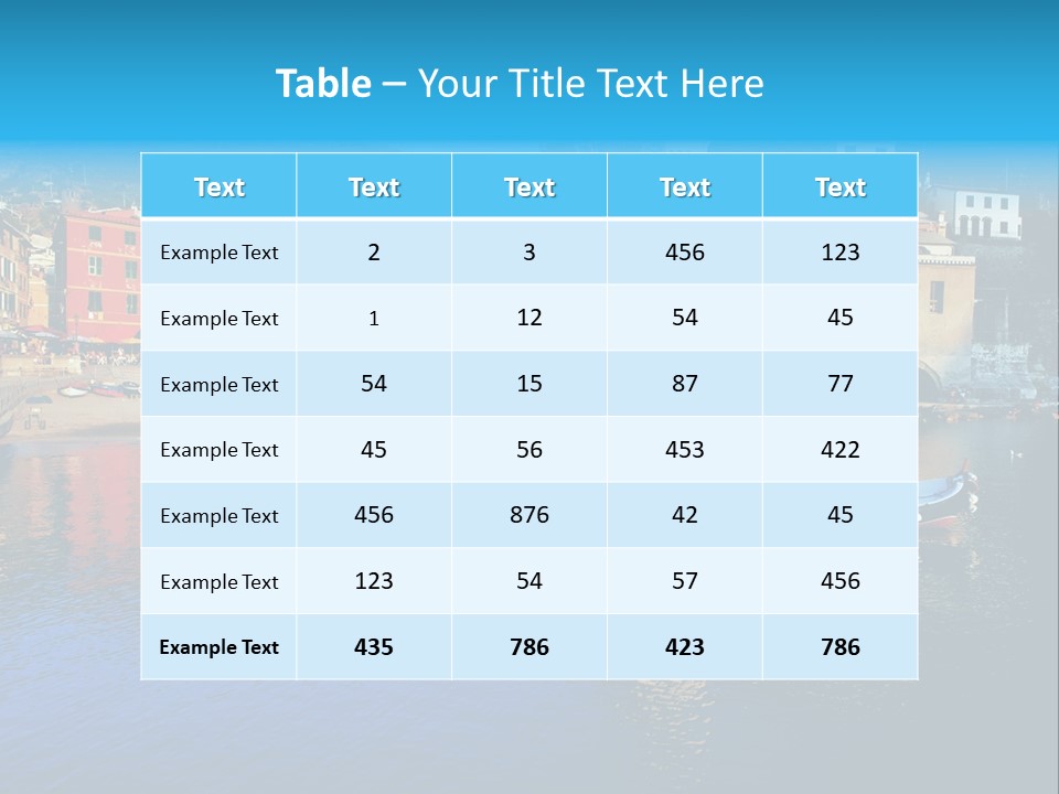 Beach Terre Italy PowerPoint Template