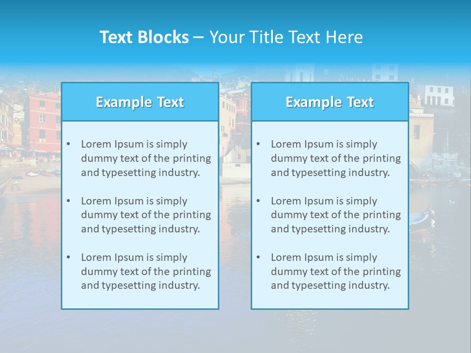 Beach Terre Italy PowerPoint Template