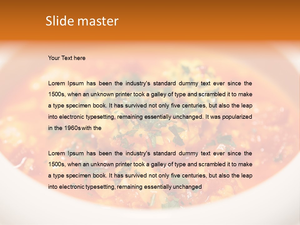 Soup Prawn Italian PowerPoint Template