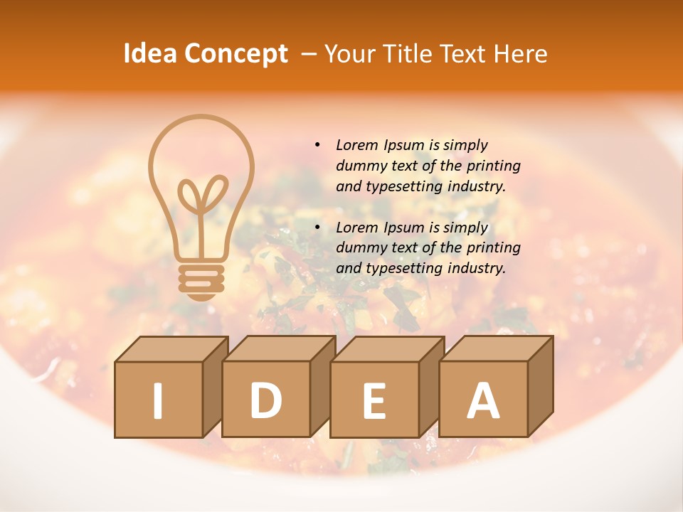 Soup Prawn Italian PowerPoint Template