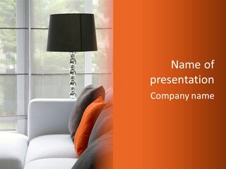 Living Room Domestic Home PowerPoint Template