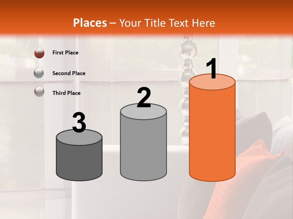 Living Room Domestic Home PowerPoint Template