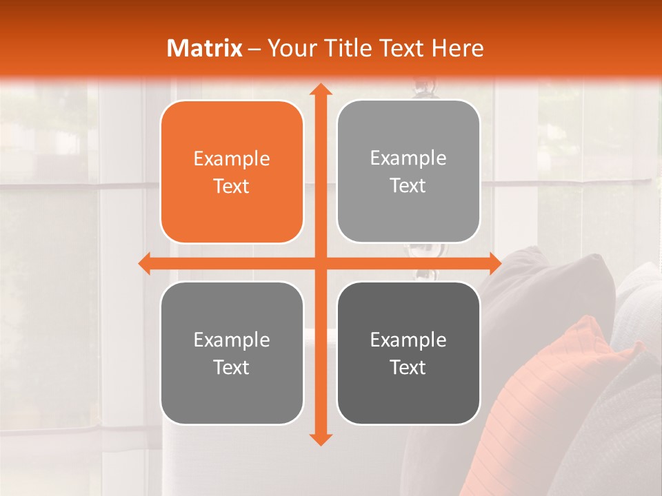 Living Room Domestic Home PowerPoint Template