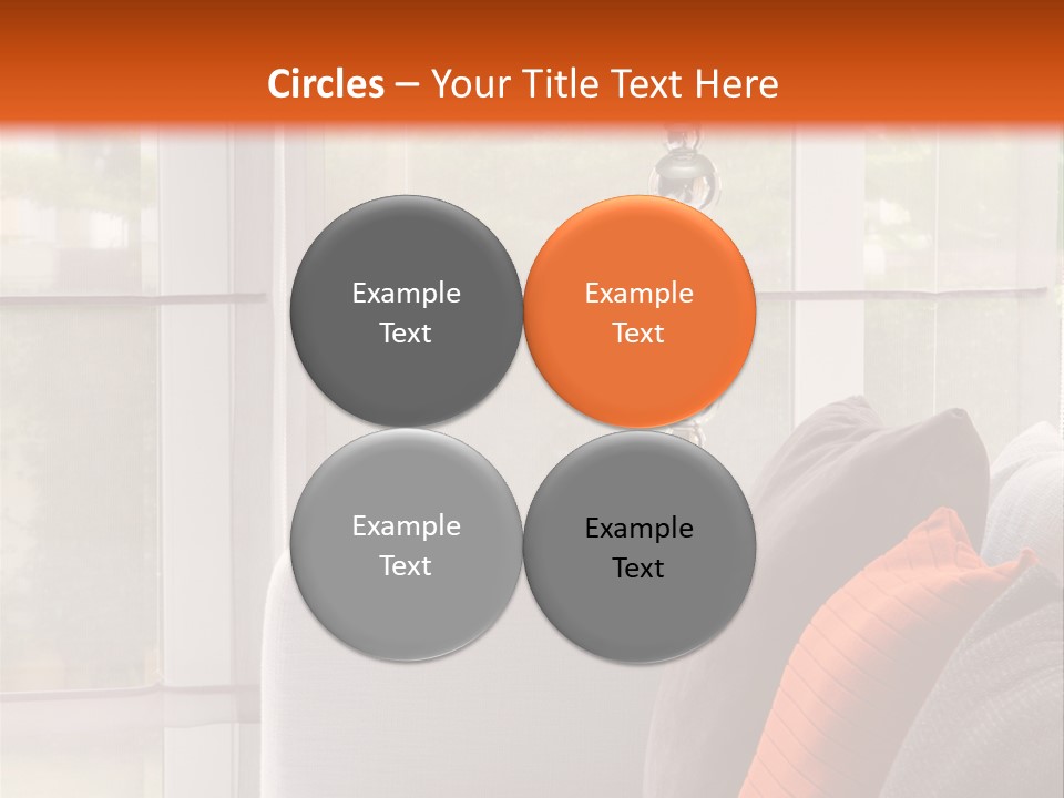 Living Room Domestic Home PowerPoint Template