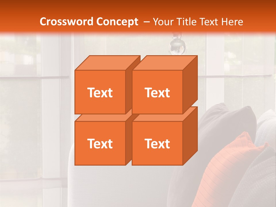 Living Room Domestic Home PowerPoint Template