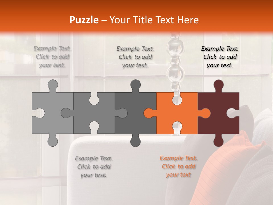 Living Room Domestic Home PowerPoint Template