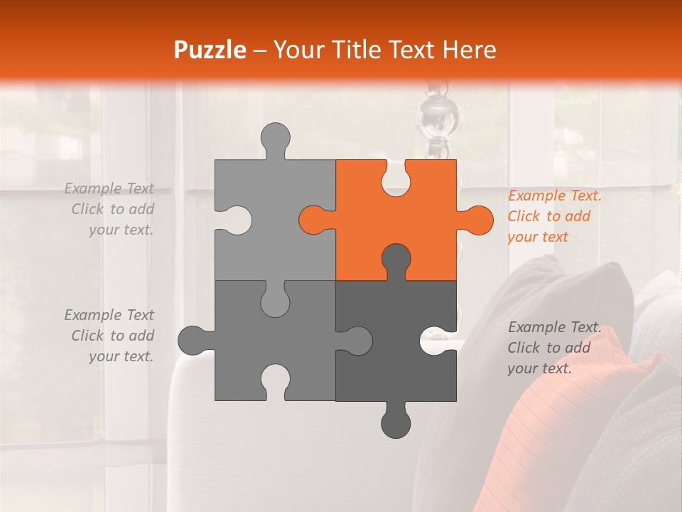 Living Room Domestic Home PowerPoint Template