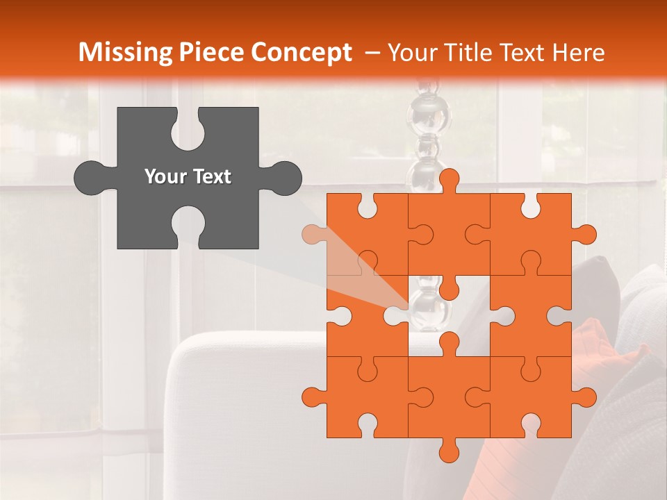 Living Room Domestic Home PowerPoint Template