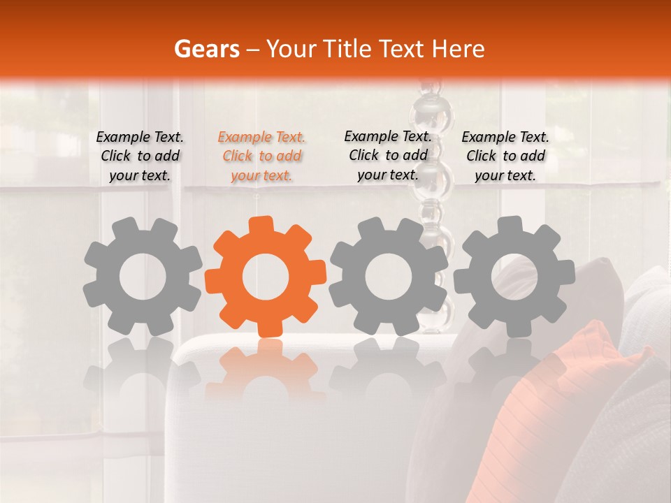 Living Room Domestic Home PowerPoint Template