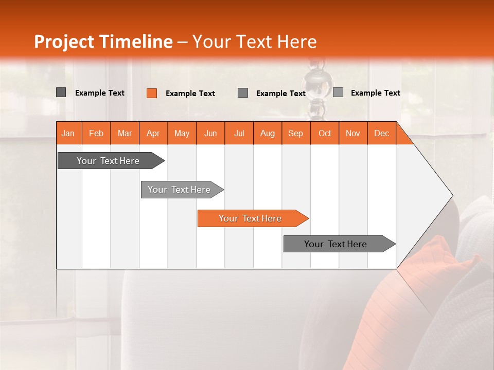 Living Room Domestic Home PowerPoint Template