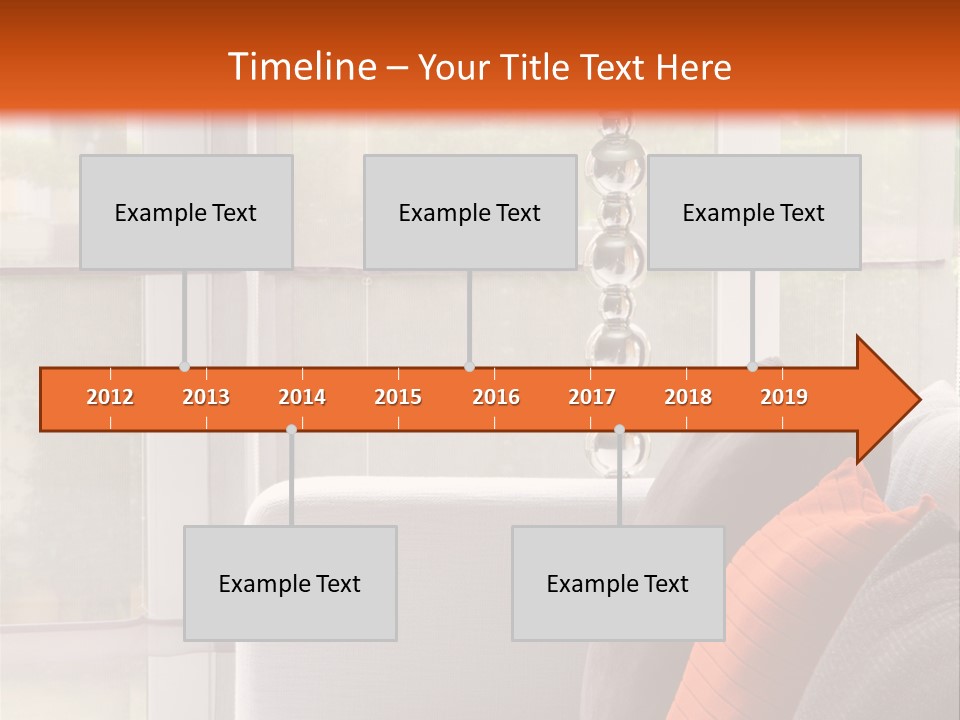 Living Room Domestic Home PowerPoint Template