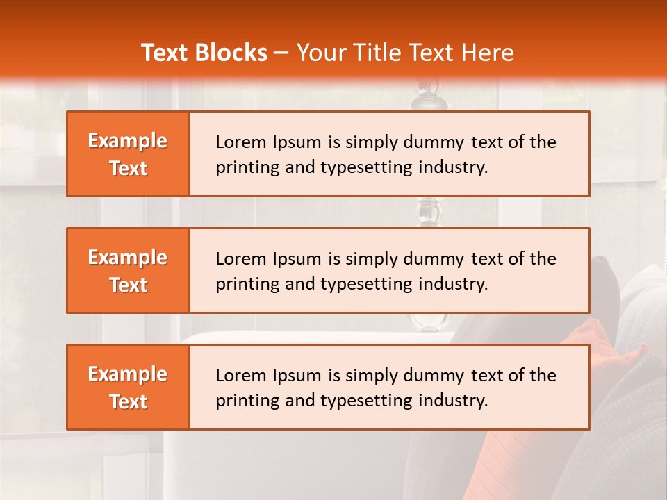 Living Room Domestic Home PowerPoint Template