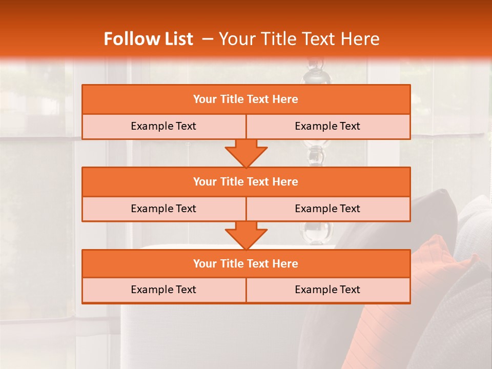 Living Room Domestic Home PowerPoint Template