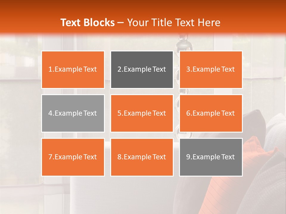 Living Room Domestic Home PowerPoint Template