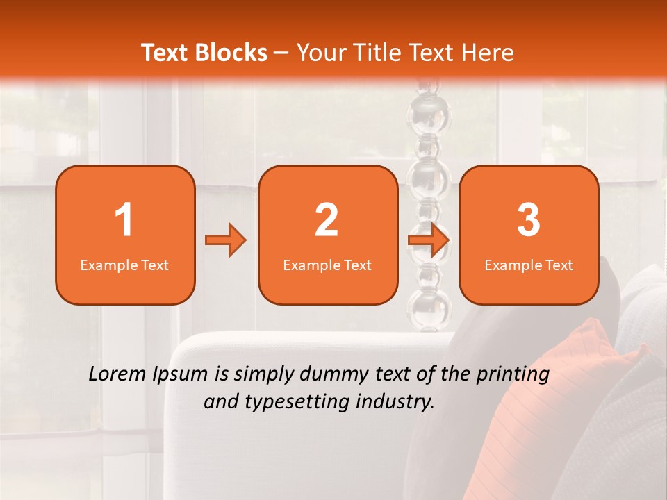 Living Room Domestic Home PowerPoint Template