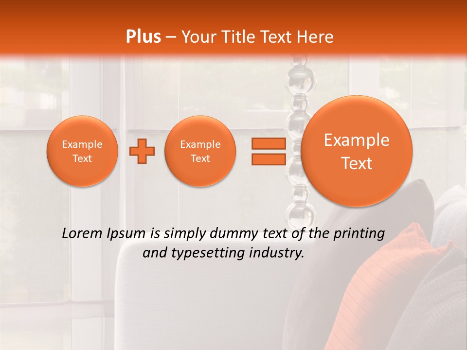 Living Room Domestic Home PowerPoint Template