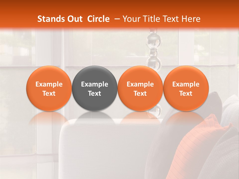 Living Room Domestic Home PowerPoint Template