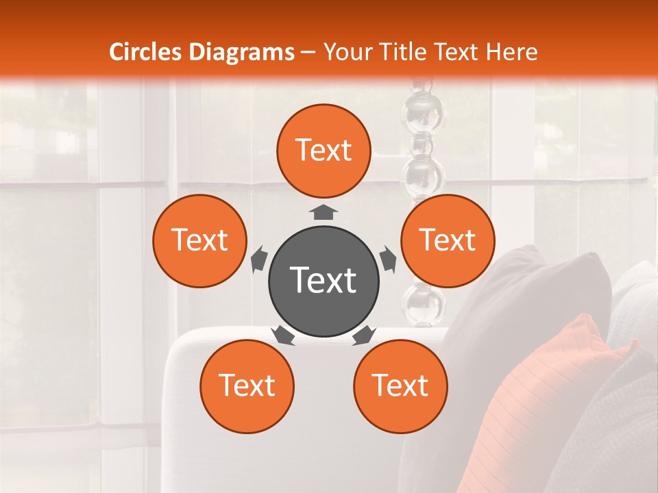 Living Room Domestic Home PowerPoint Template