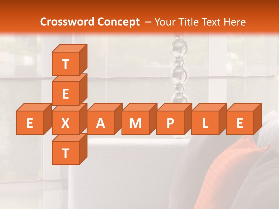 Living Room Domestic Home PowerPoint Template