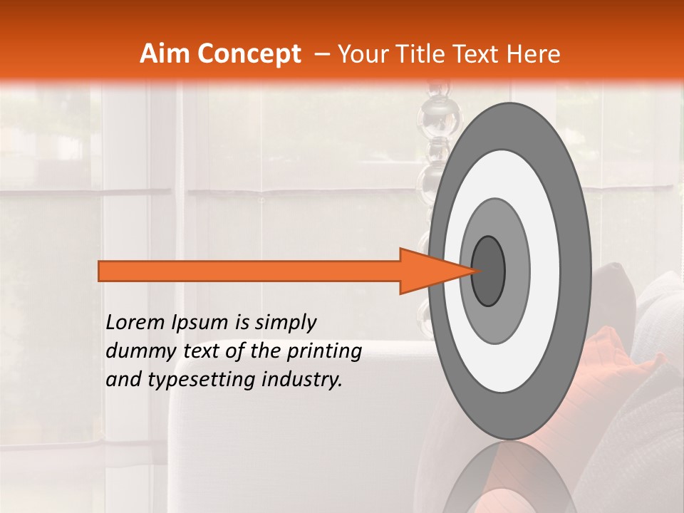 Living Room Domestic Home PowerPoint Template