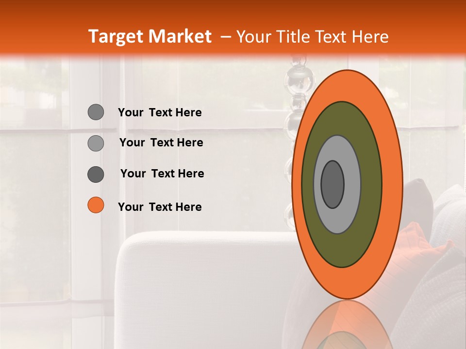 Living Room Domestic Home PowerPoint Template