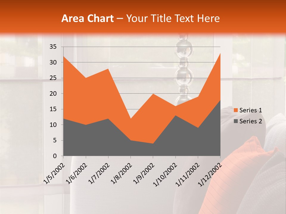 Living Room Domestic Home PowerPoint Template